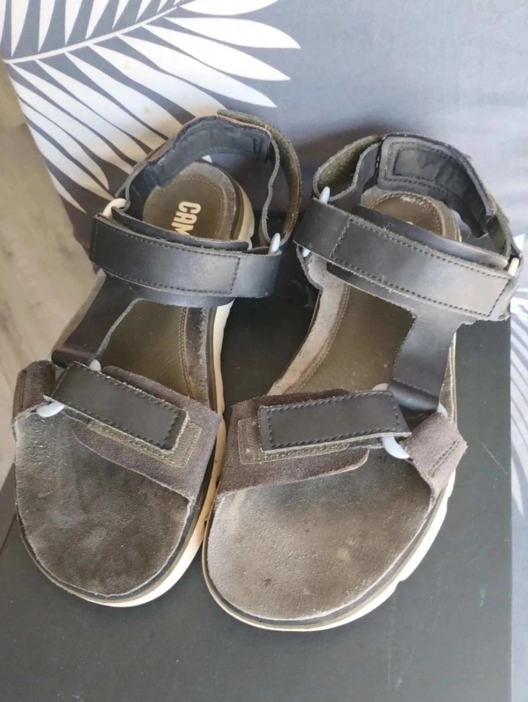 Sapatos abertos cáqui/marrom, Camper, P40 – photo 2